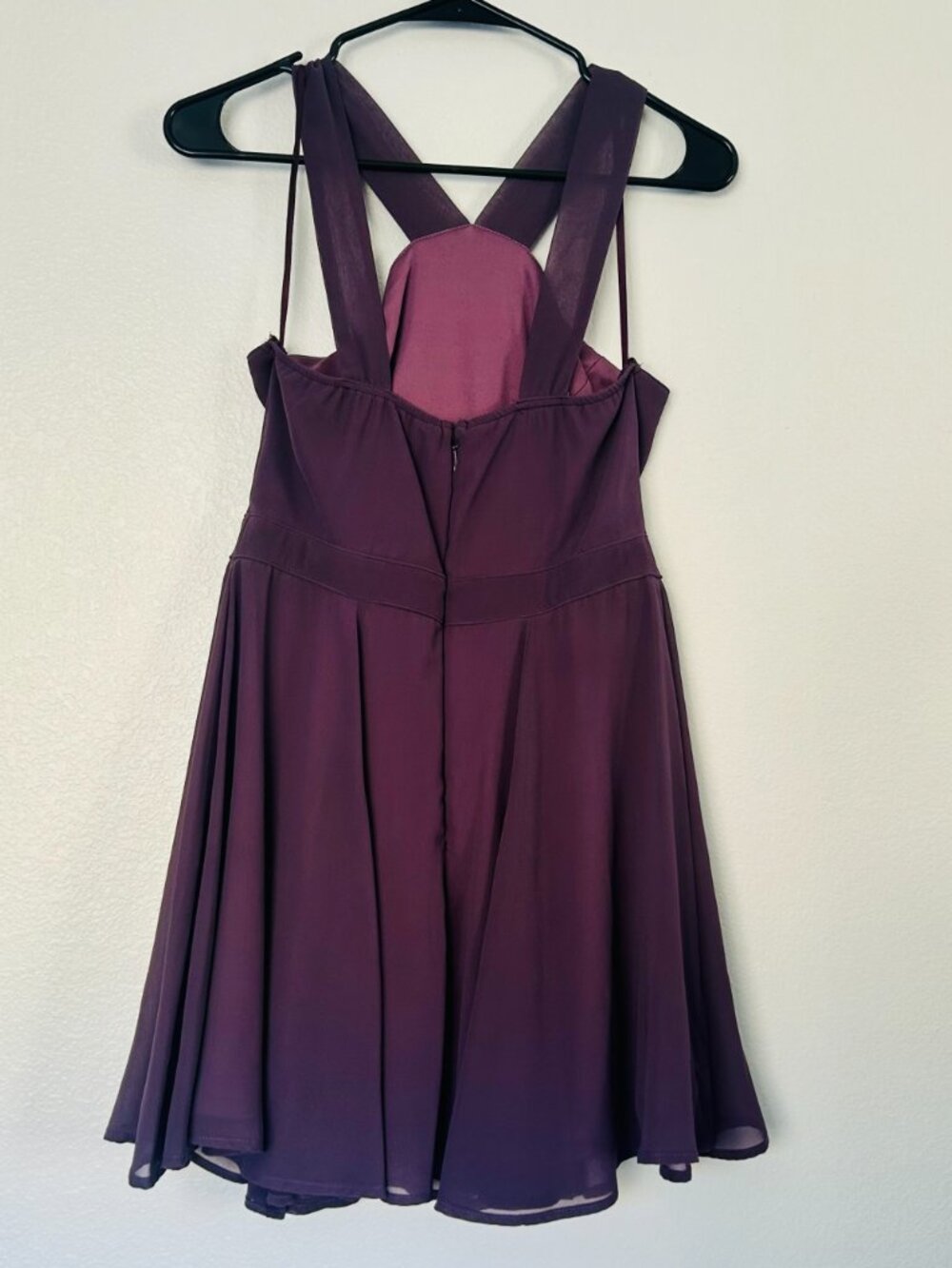 Lulus Forevermore Dusty Purple Skater Dress Size M - Picture 4 of 6